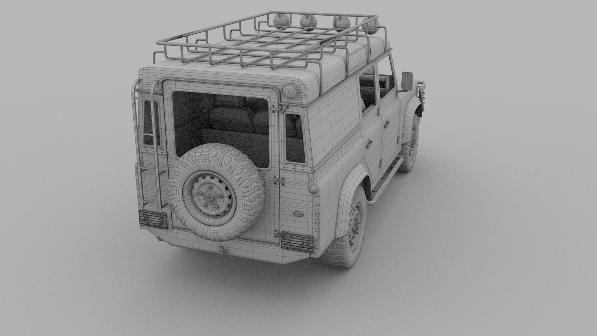Full Land Rover Defender 110 Utility Station Wagon rev 3D model_21