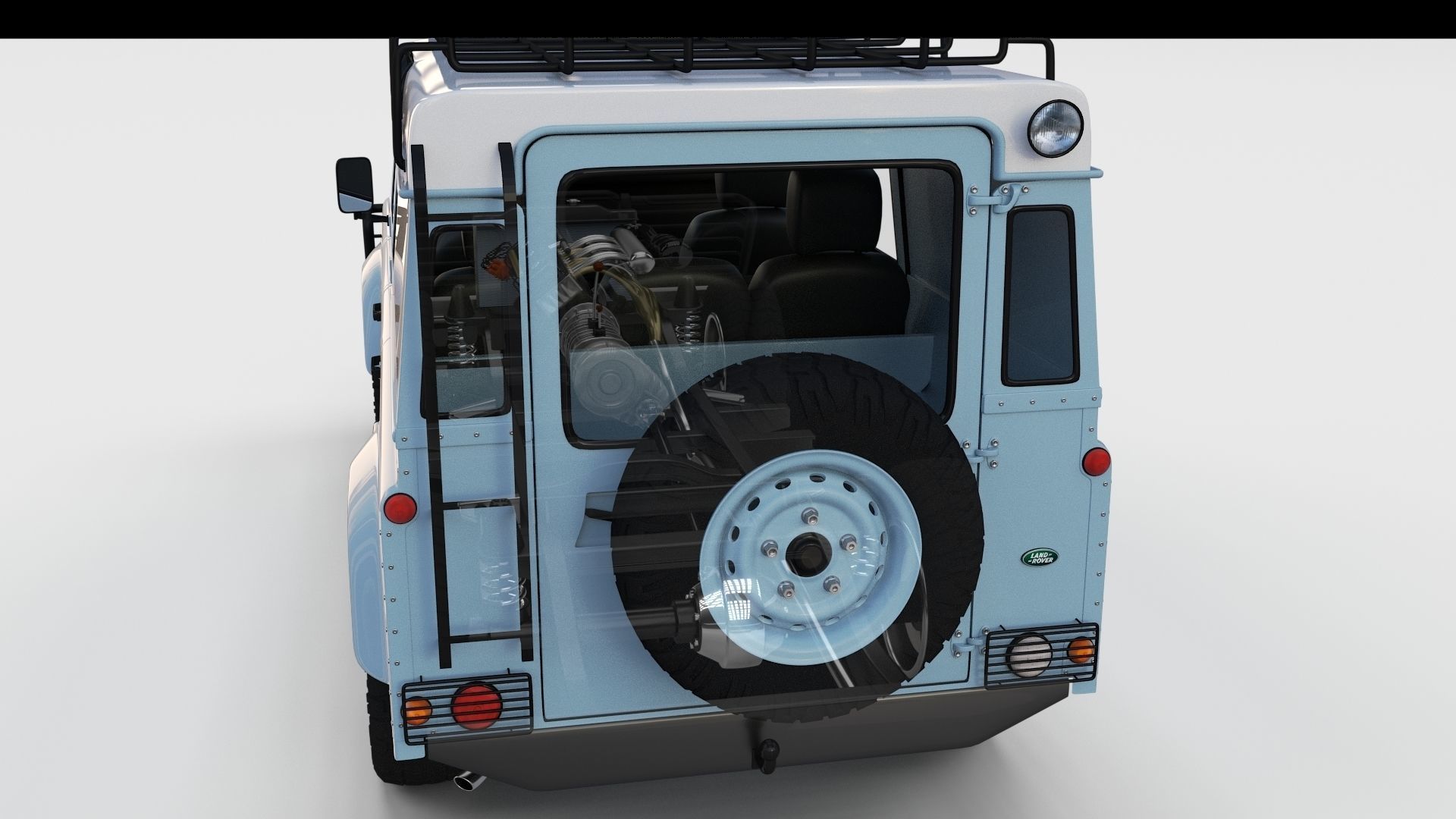 Full Land Rover Defender 110 Utility Station Wagon rev 3D model_62