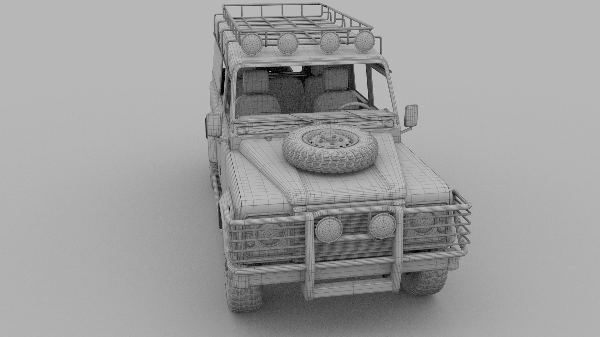 Full Land Rover Defender 110 Utility Station Wagon rev 3D model_39
