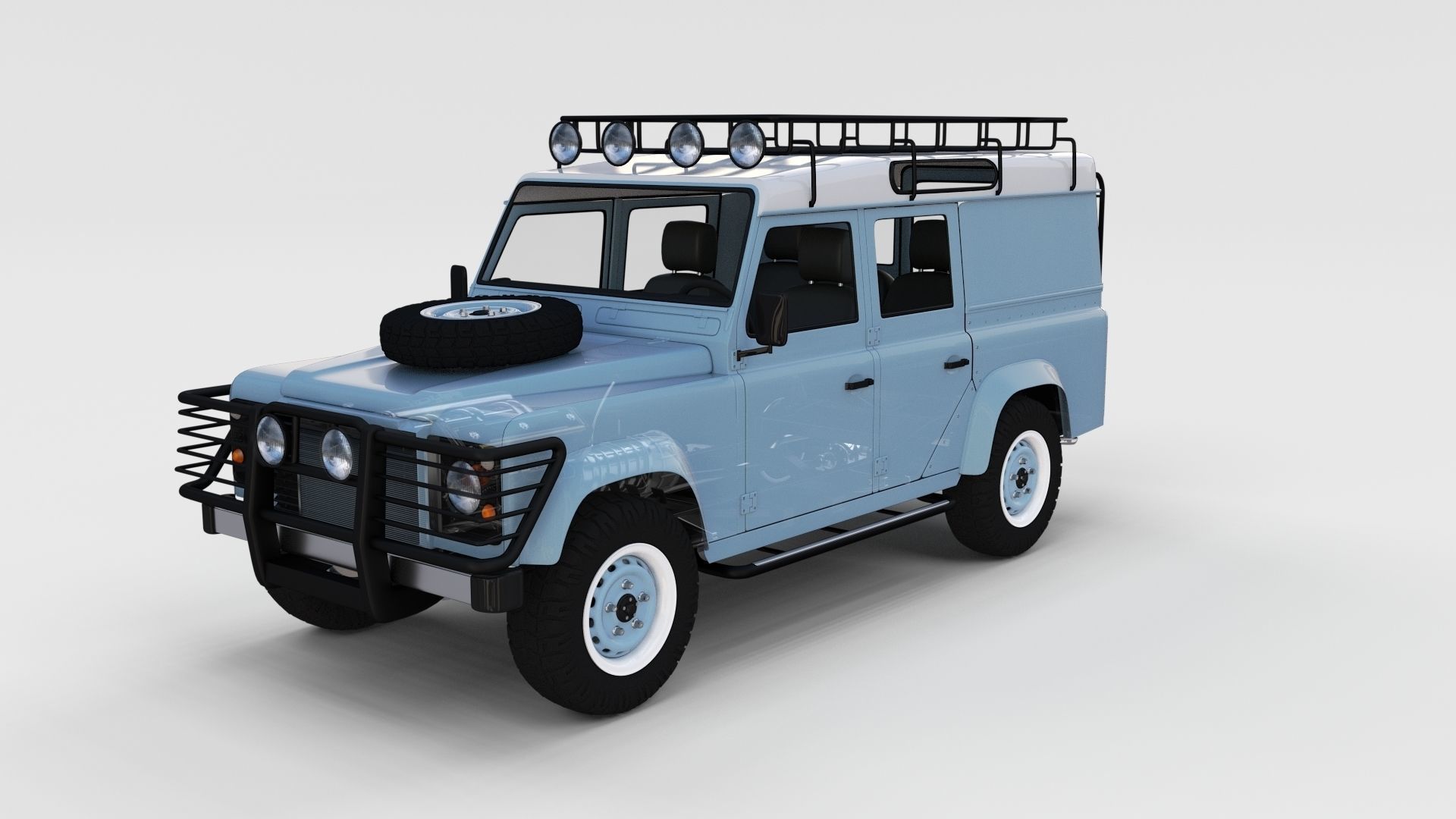 Full Land Rover Defender 110 Utility Station Wagon rev 3D model_20