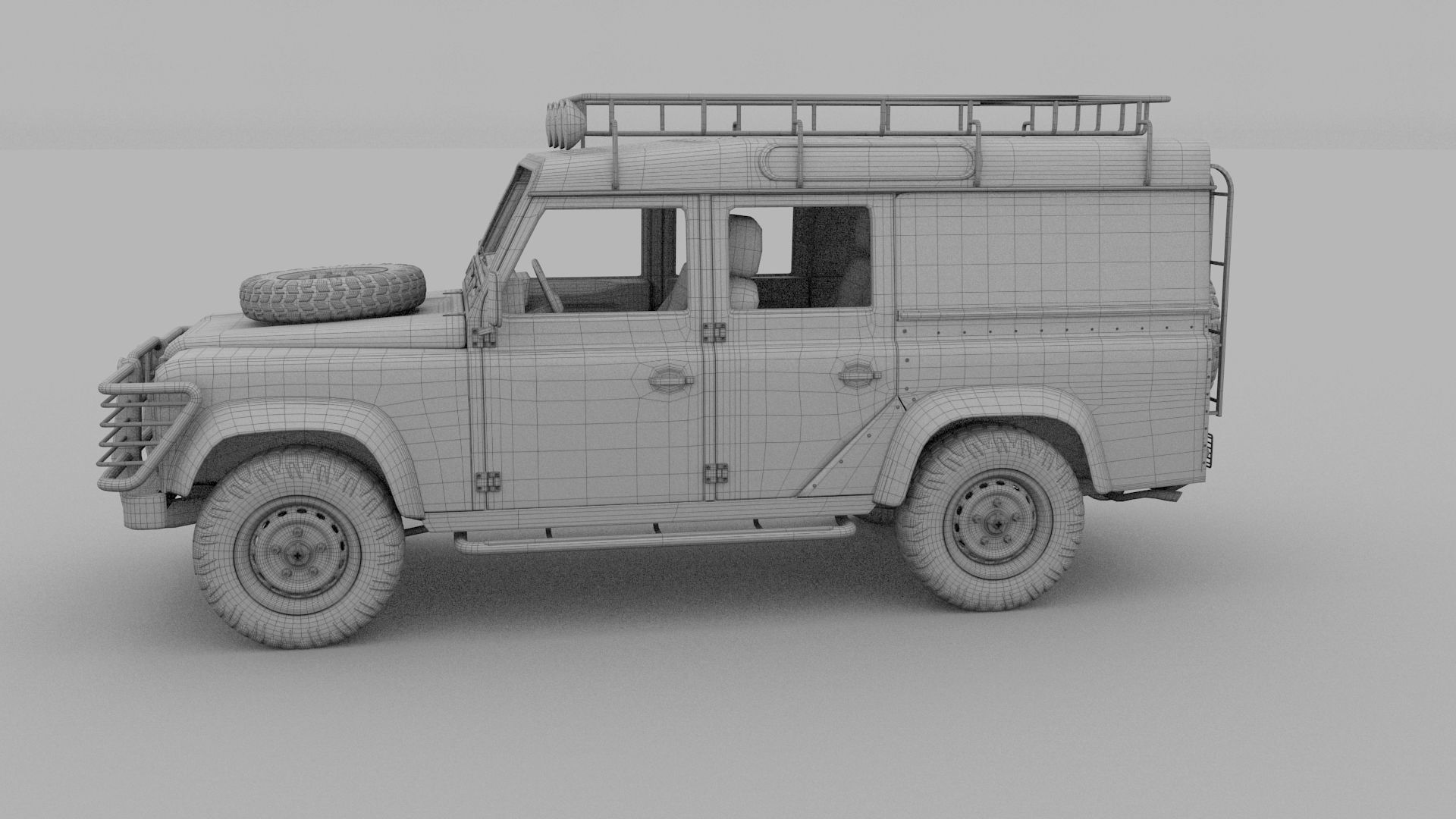 Full Land Rover Defender 110 Utility Station Wagon rev 3D model_56