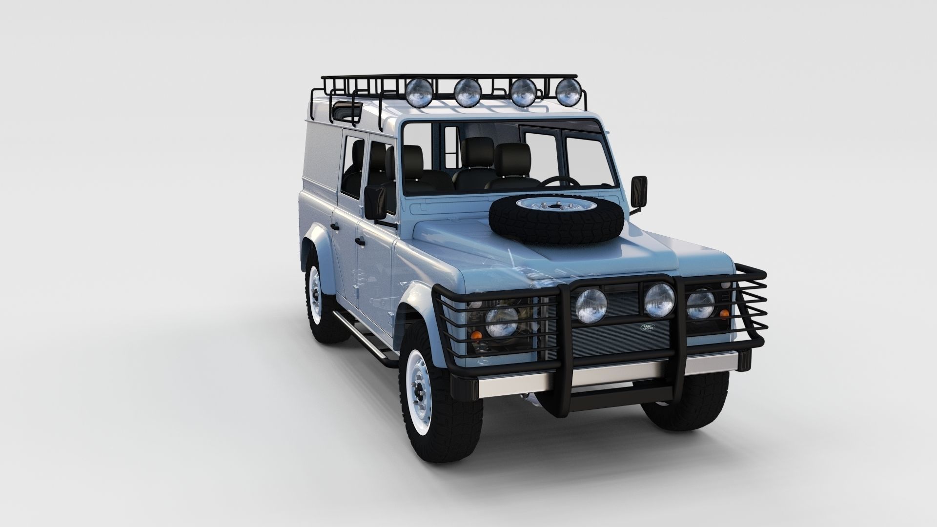 Full Land Rover Defender 110 Utility Station Wagon rev 3D model_5