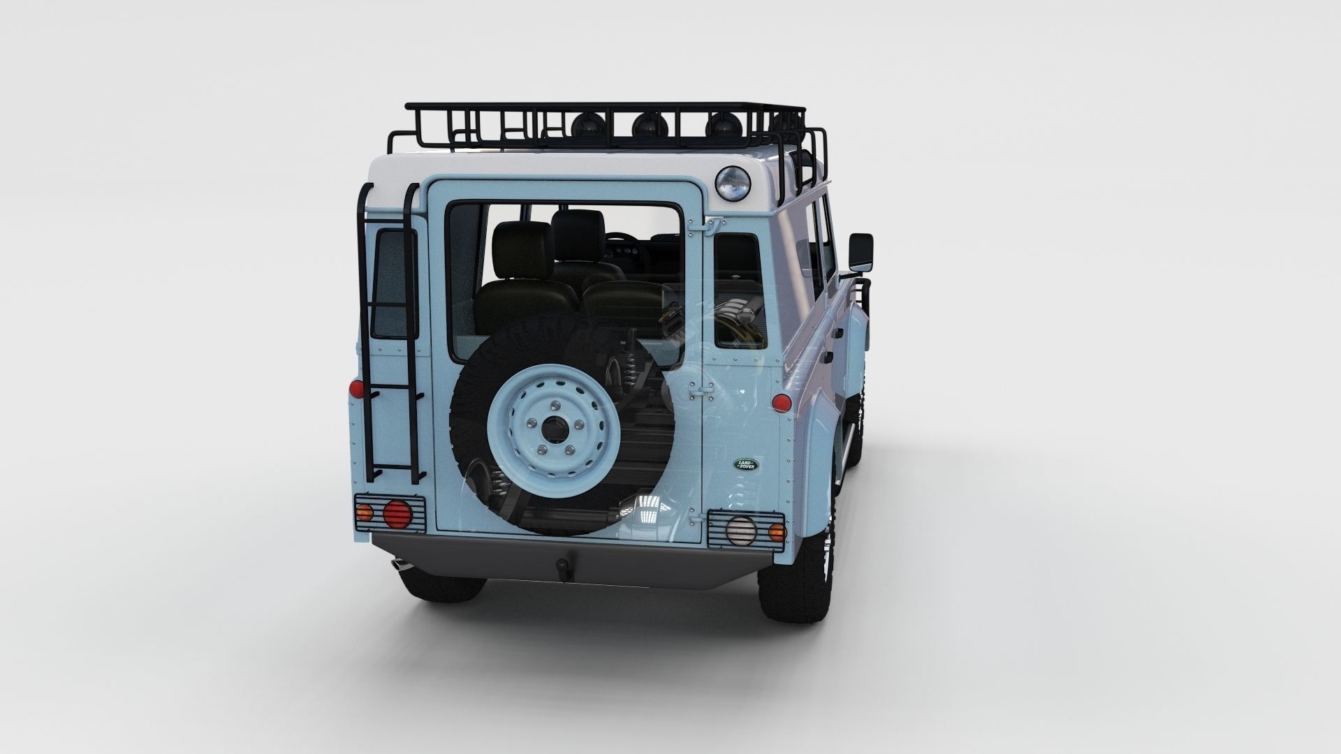Full Land Rover Defender 110 Utility Station Wagon rev 3D model_2