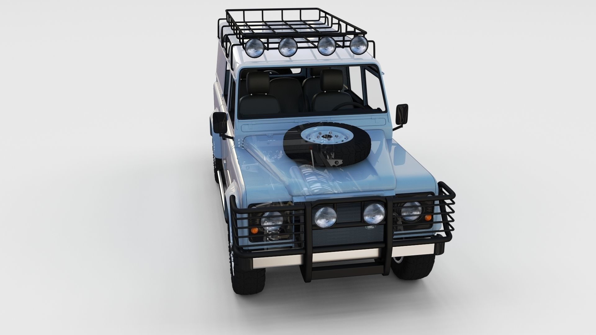 Full Land Rover Defender 110 Utility Station Wagon rev 3D model_68