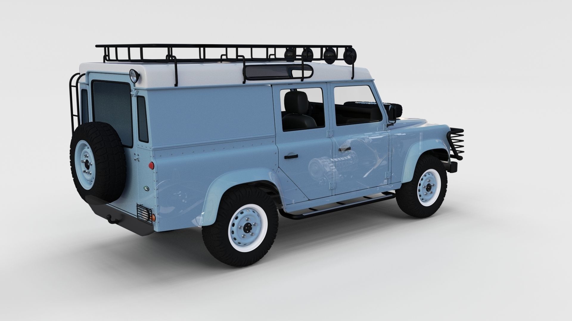 Full Land Rover Defender 110 Utility Station Wagon rev 3D model_4