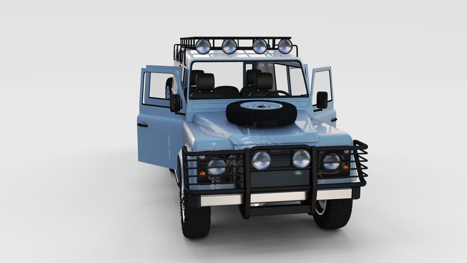 Full Land Rover Defender 110 Utility Station Wagon rev 3D model_87