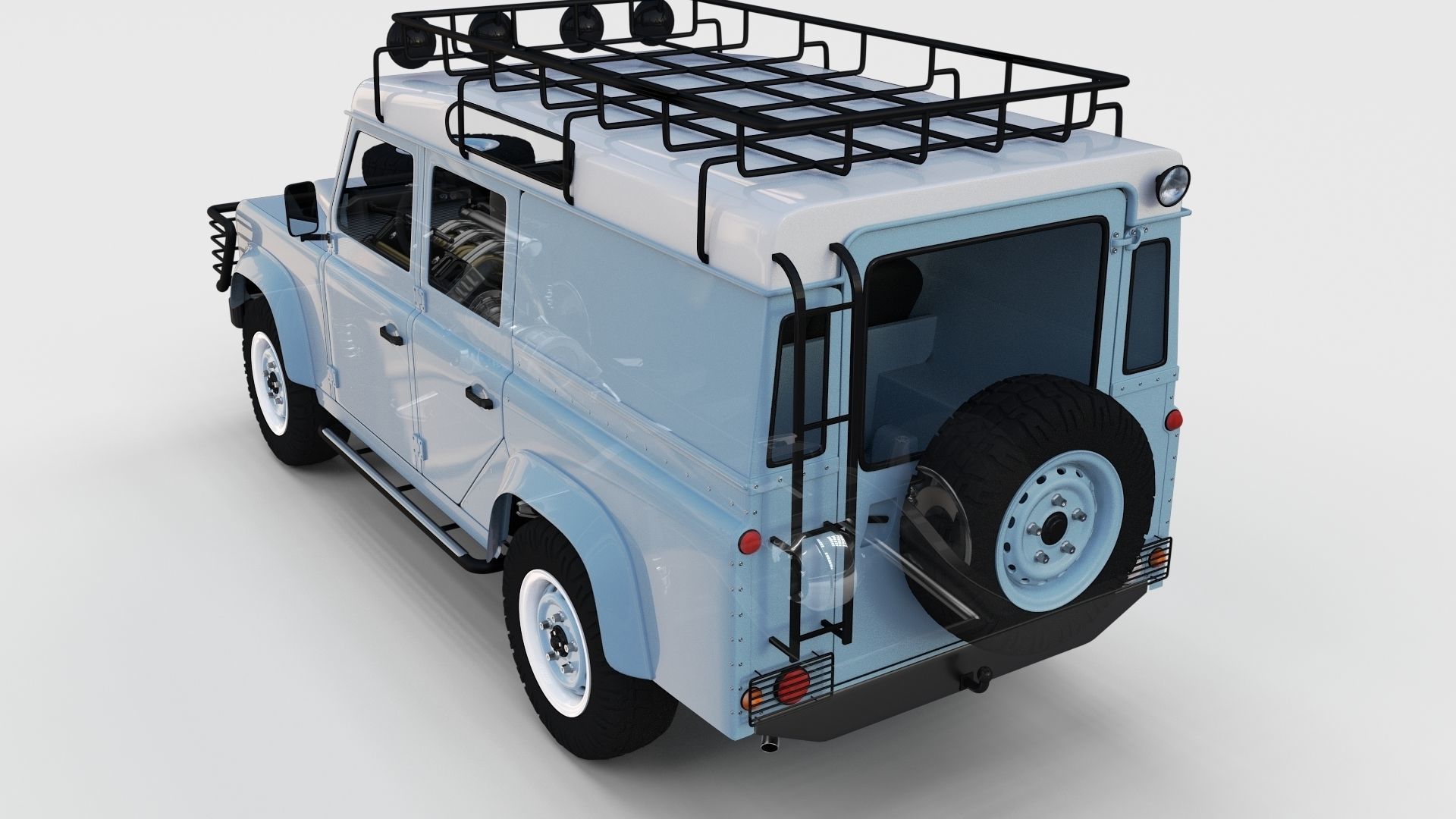 Full Land Rover Defender 110 Utility Station Wagon rev 3D model_65