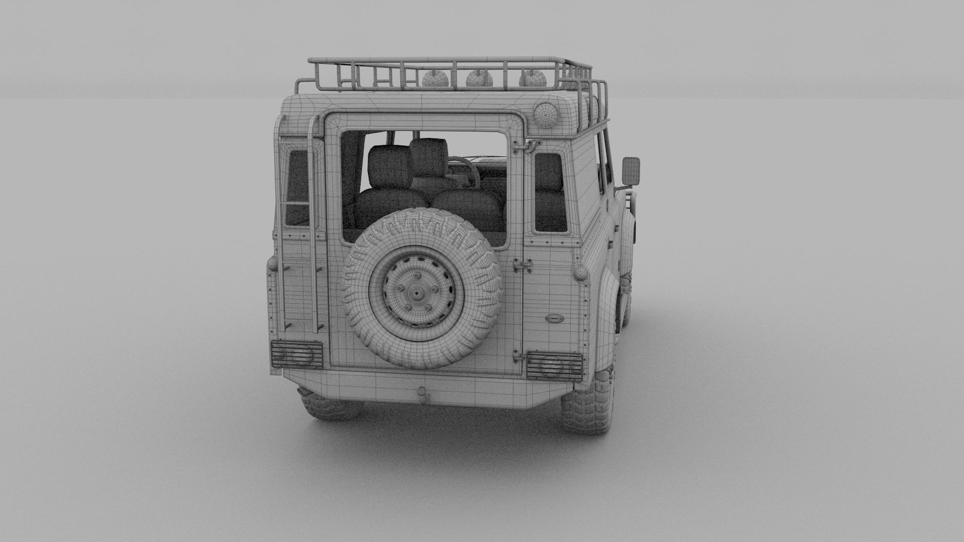 Full Land Rover Defender 110 Utility Station Wagon rev 3D model_60