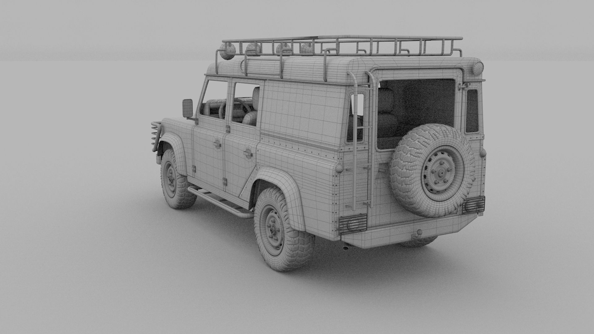 Full Land Rover Defender 110 Utility Station Wagon rev 3D model_50