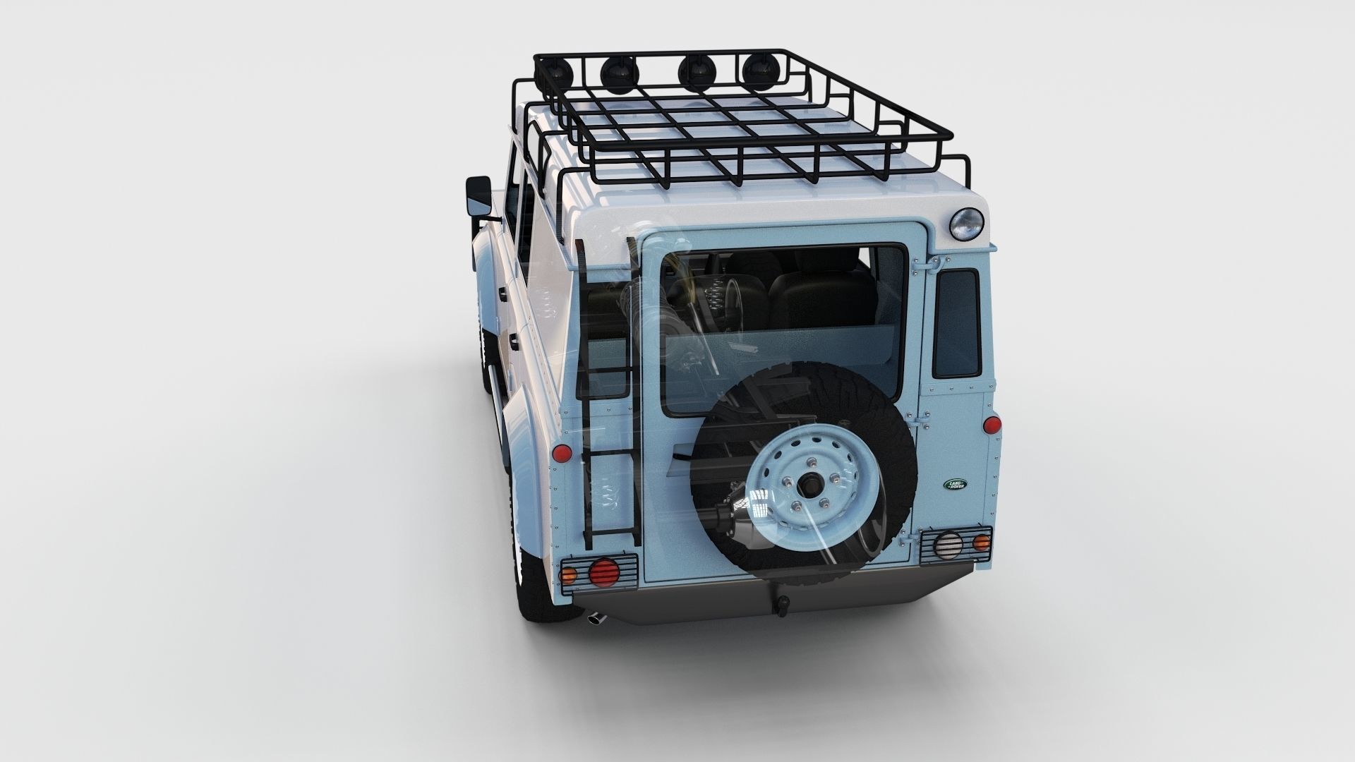 Full Land Rover Defender 110 Utility Station Wagon rev 3D model_13