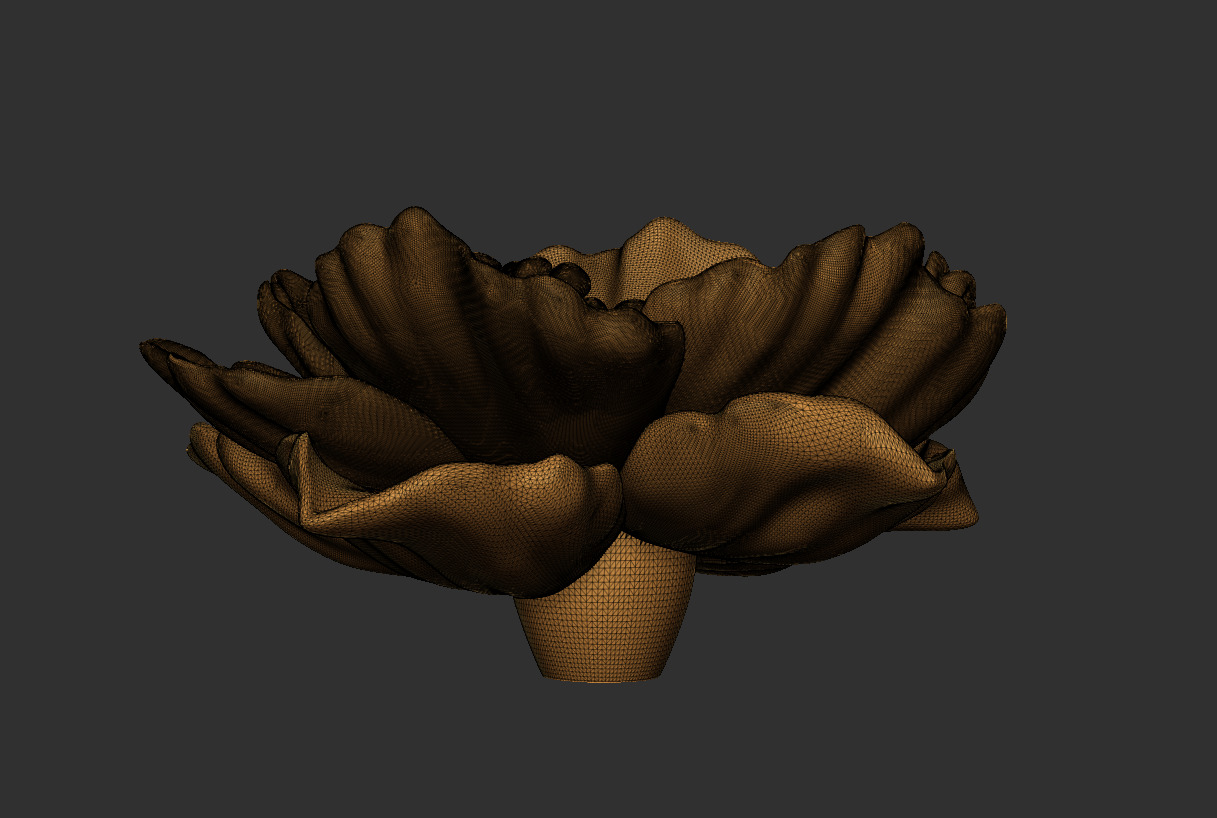 3D Printable Flower High Detail STL Model Free 3D print model_6