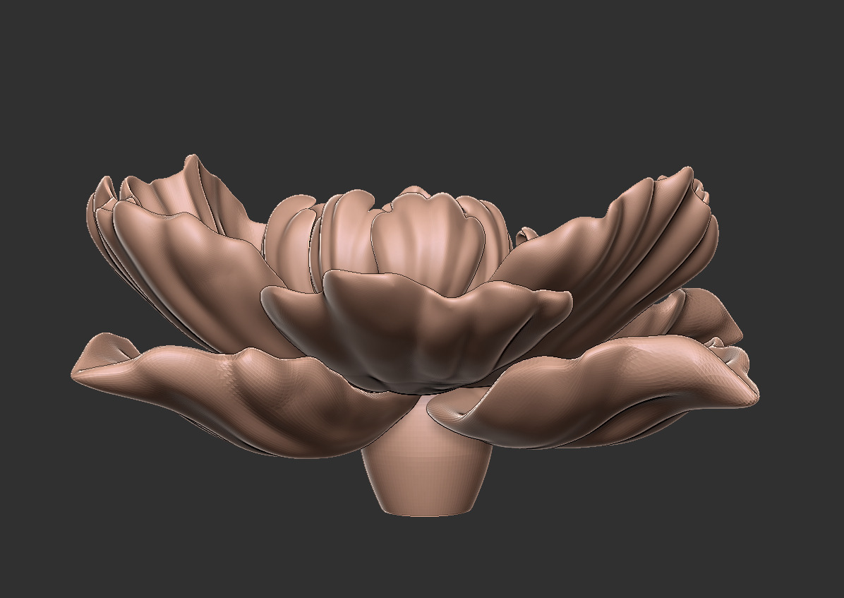 3D Printable Flower High Detail STL Model Free 3D print model_5