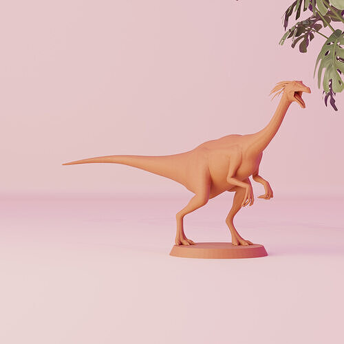  3D Printable Gallimimus Miniature 3D print model