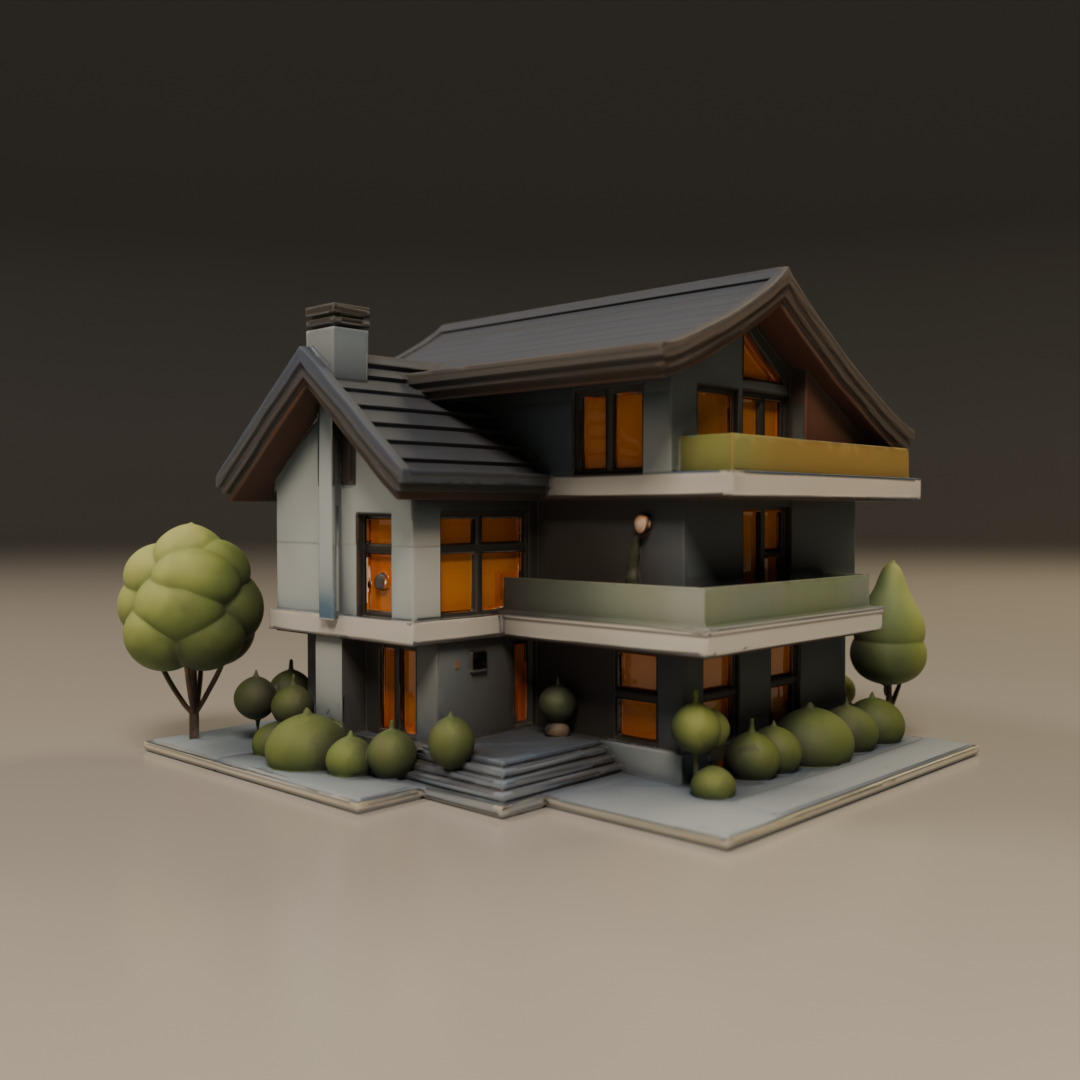 house model 3D print model_12