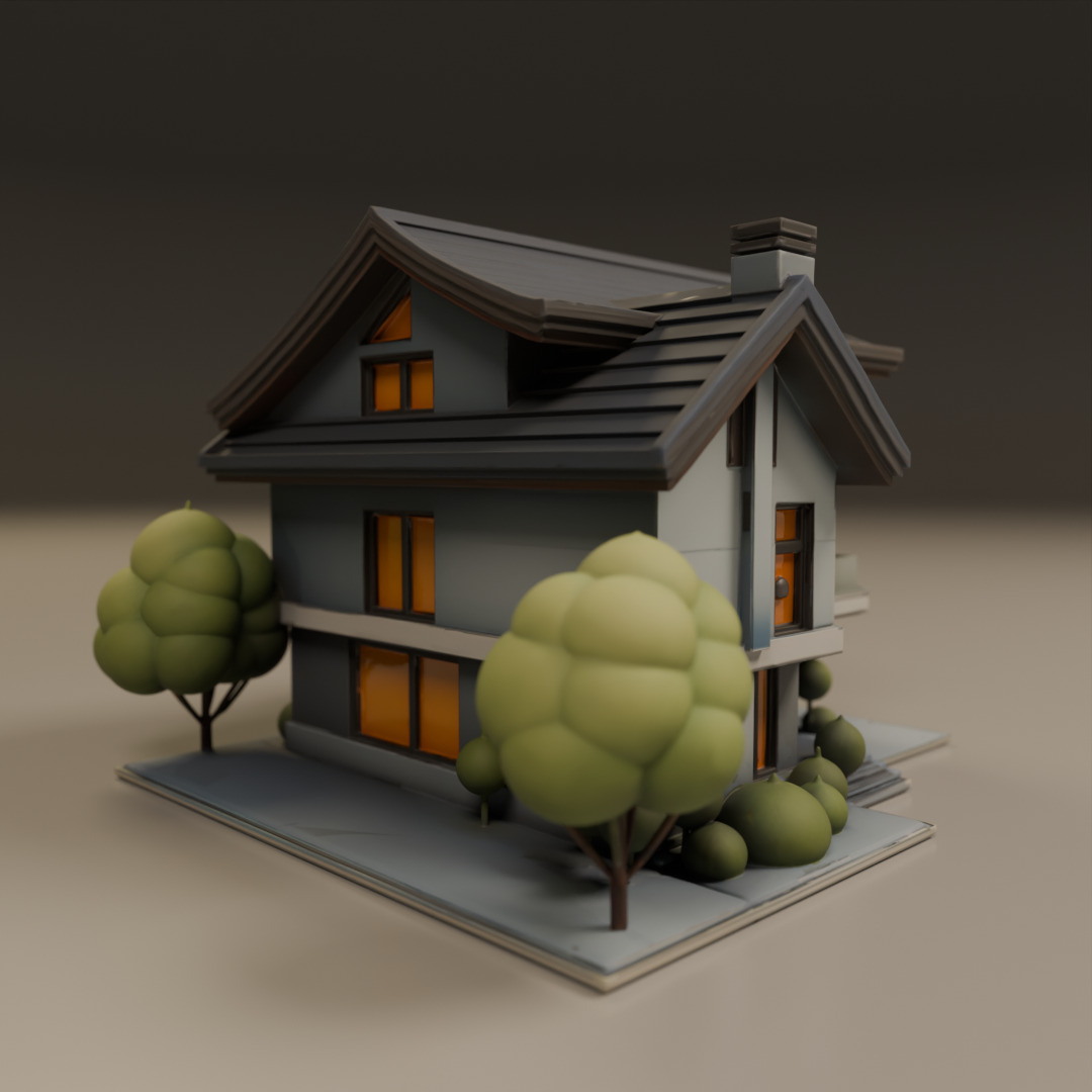 house model 3D print model_15