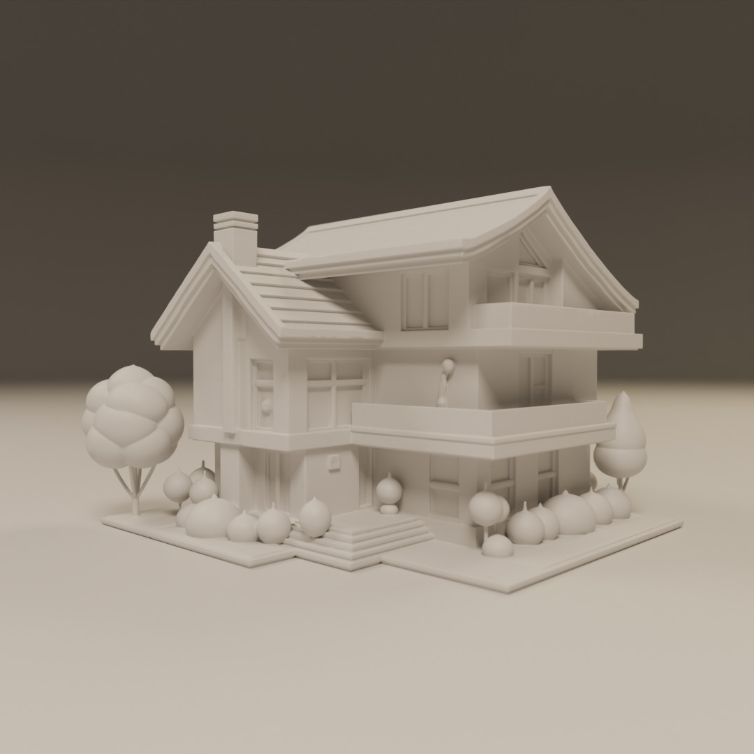 house model 3D print model_4