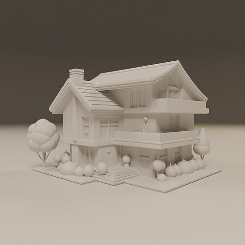 house model 3D print model 5