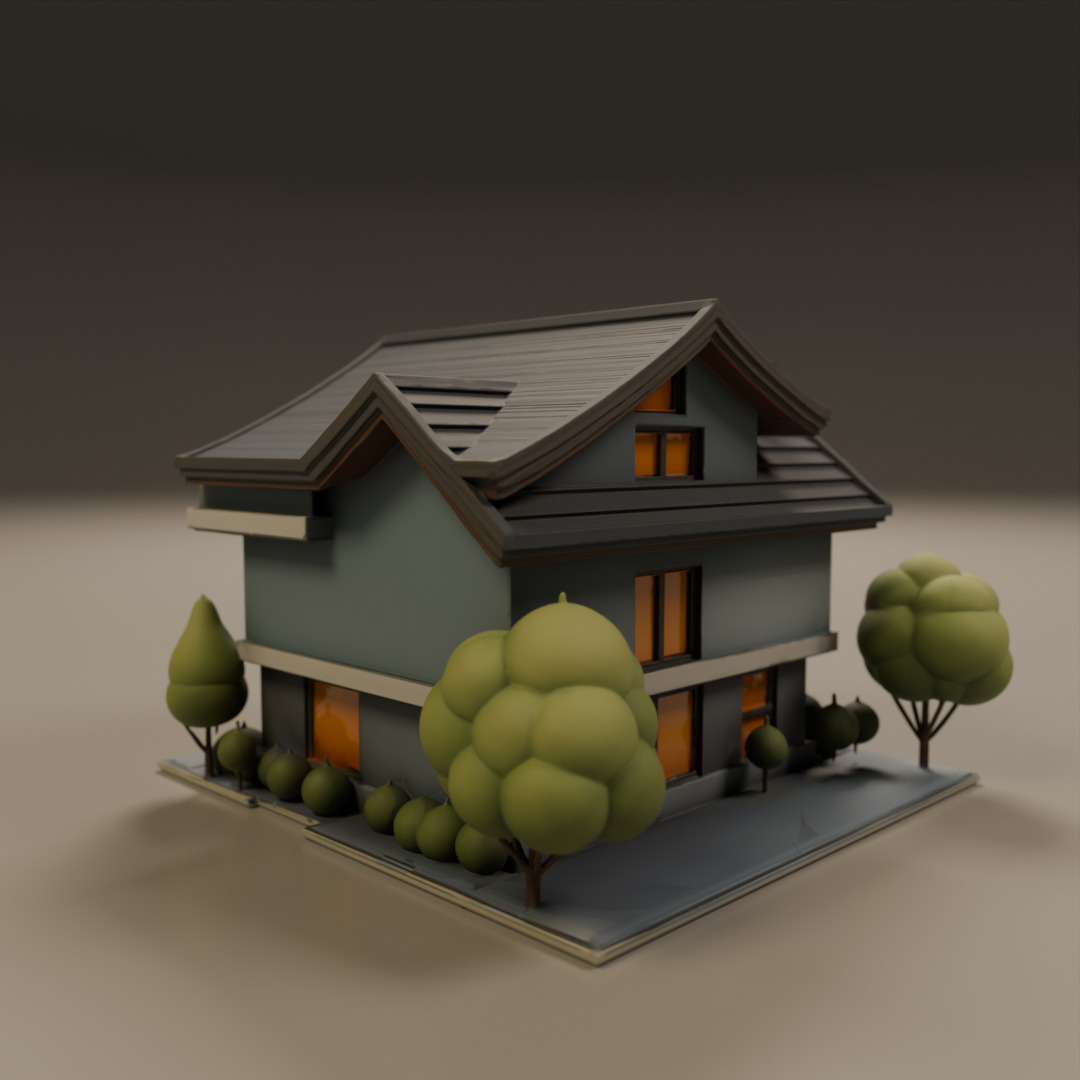 house model 3D print model_14