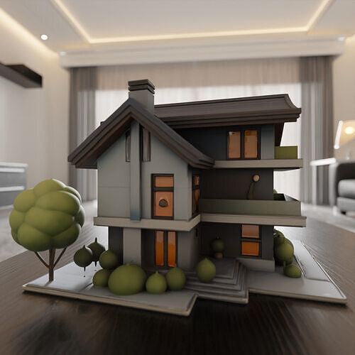 house model 3D print model