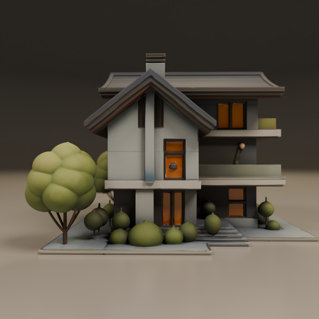 house model 3D print model_9