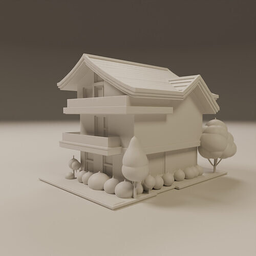 house model 3D print model 6