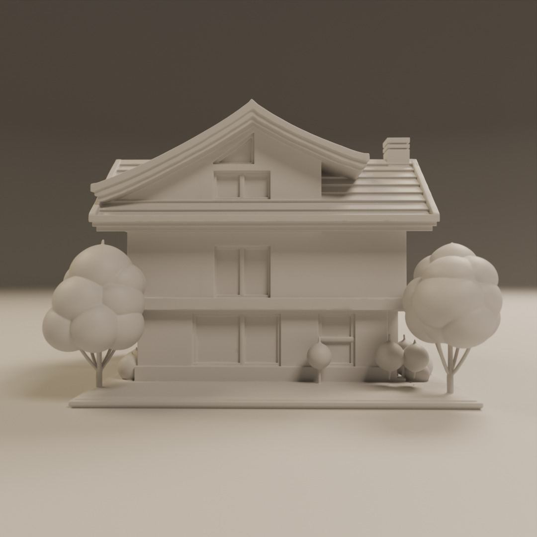 house model 3D print model_3