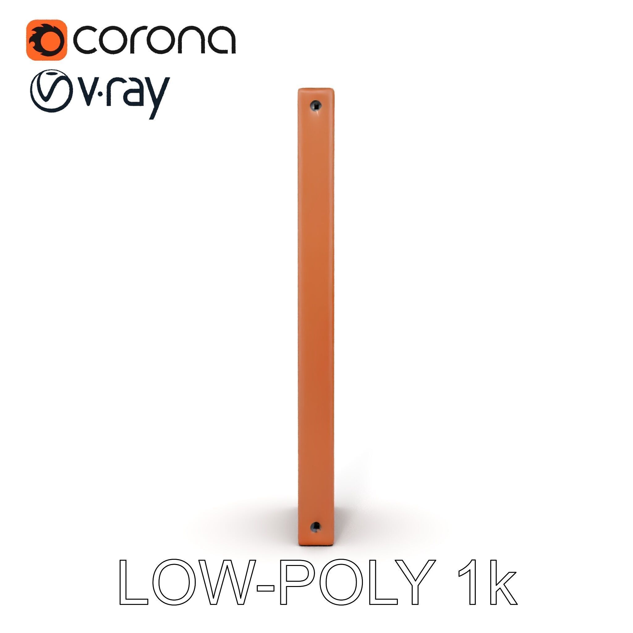 Perforated Metal Panel Wall Model Pack Low-poly 3D model_17