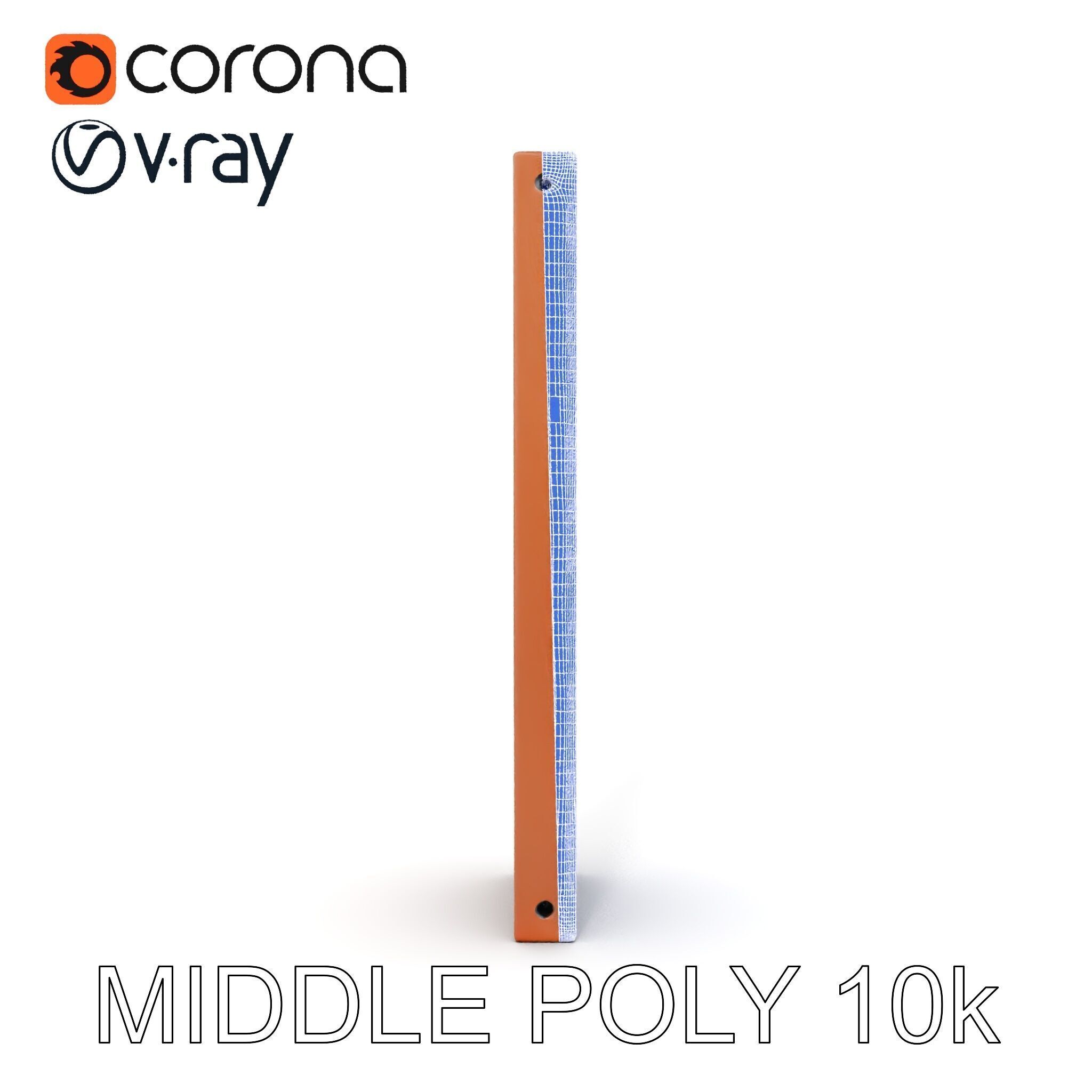 Perforated Metal Panel Wall Model Pack Low-poly 3D model_28