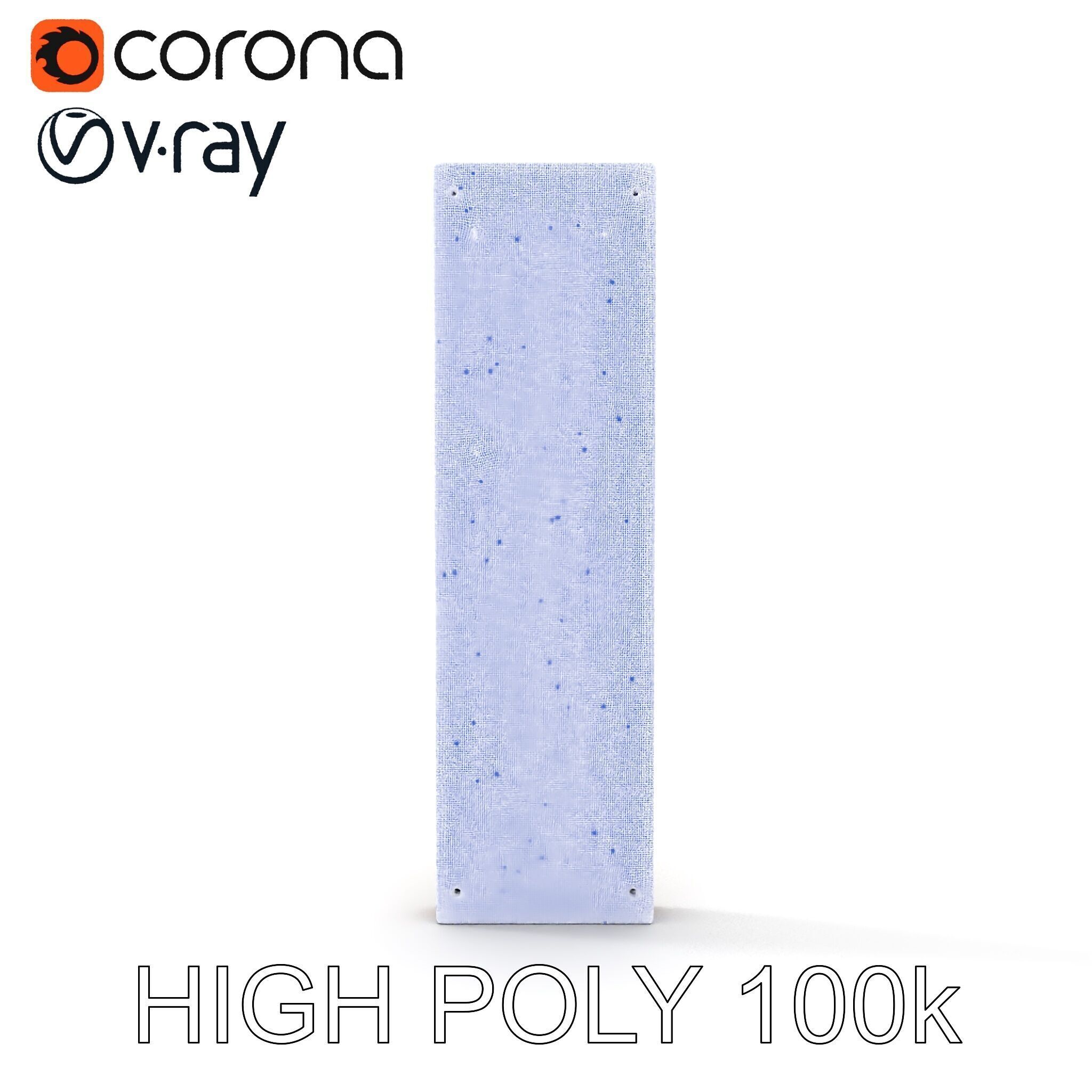 Perforated Metal Panel Wall Model Pack Low-poly 3D model_35