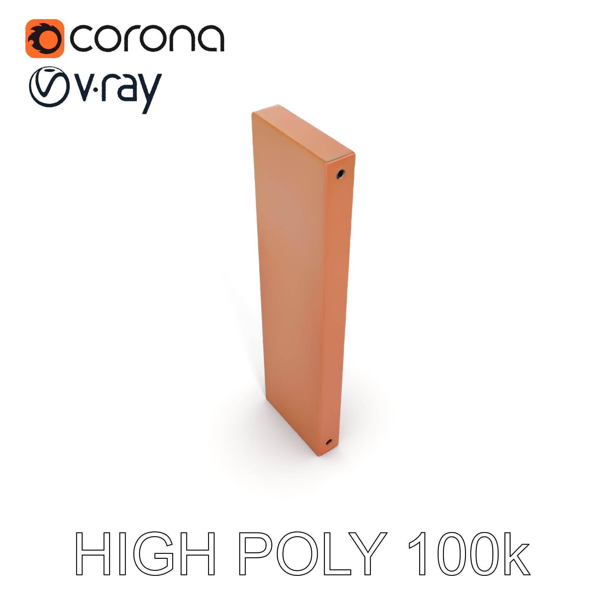 Perforated Metal Panel Wall Model Pack Low-poly 3D model_13