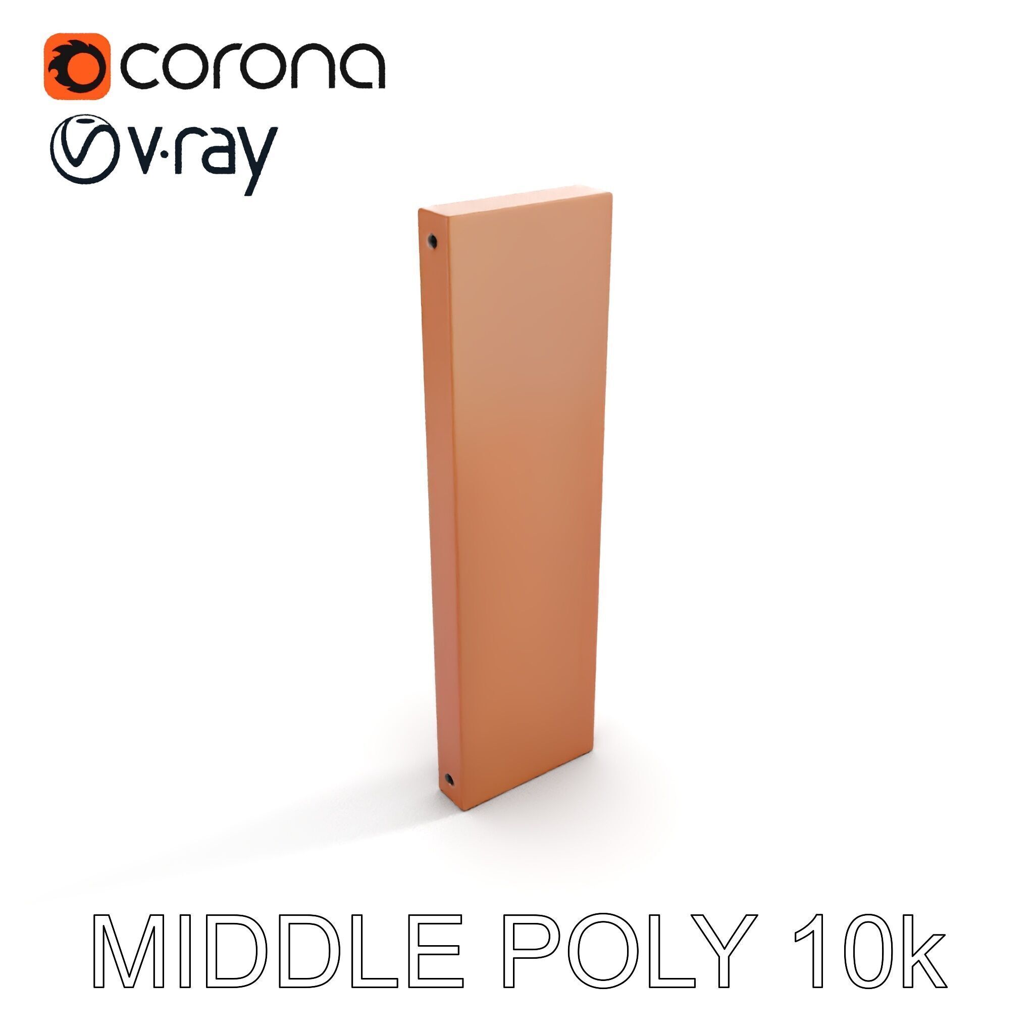 Perforated Metal Panel Wall Model Pack Low-poly 3D model_16