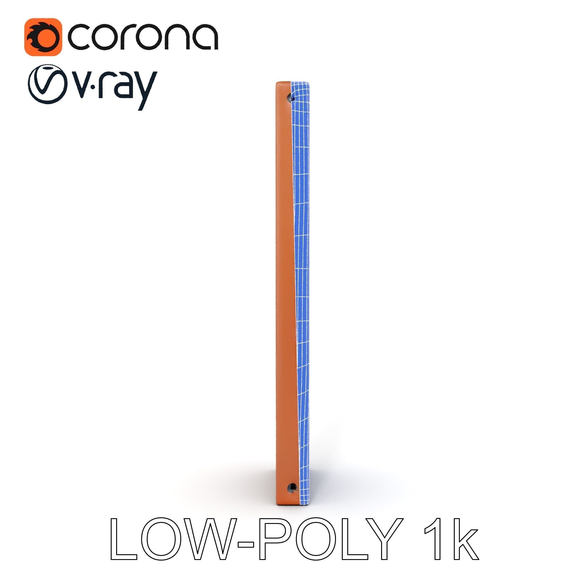 Perforated Metal Panel Wall Model Pack Low-poly 3D model_29