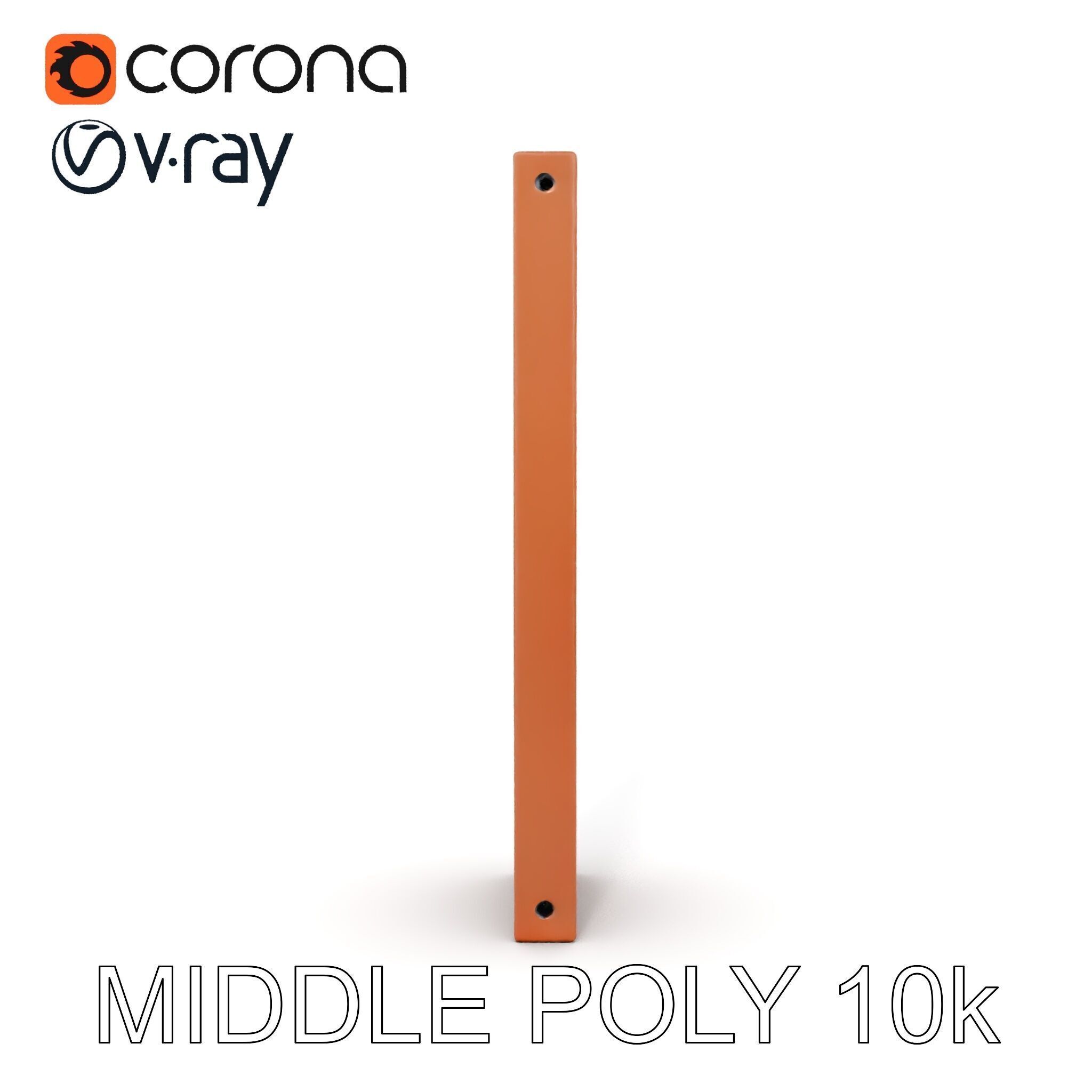 Perforated Metal Panel Wall Model Pack Low-poly 3D model_14