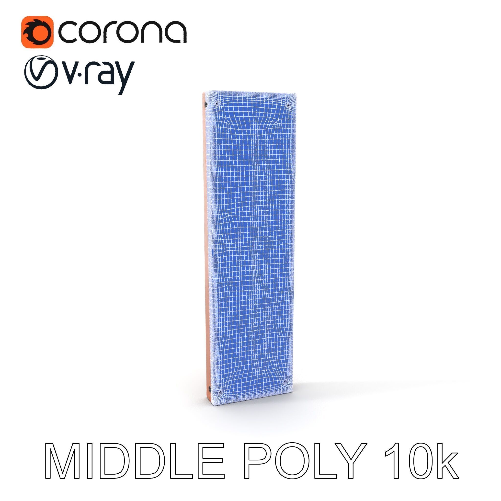 Perforated Metal Panel Wall Model Pack Low-poly 3D model_9