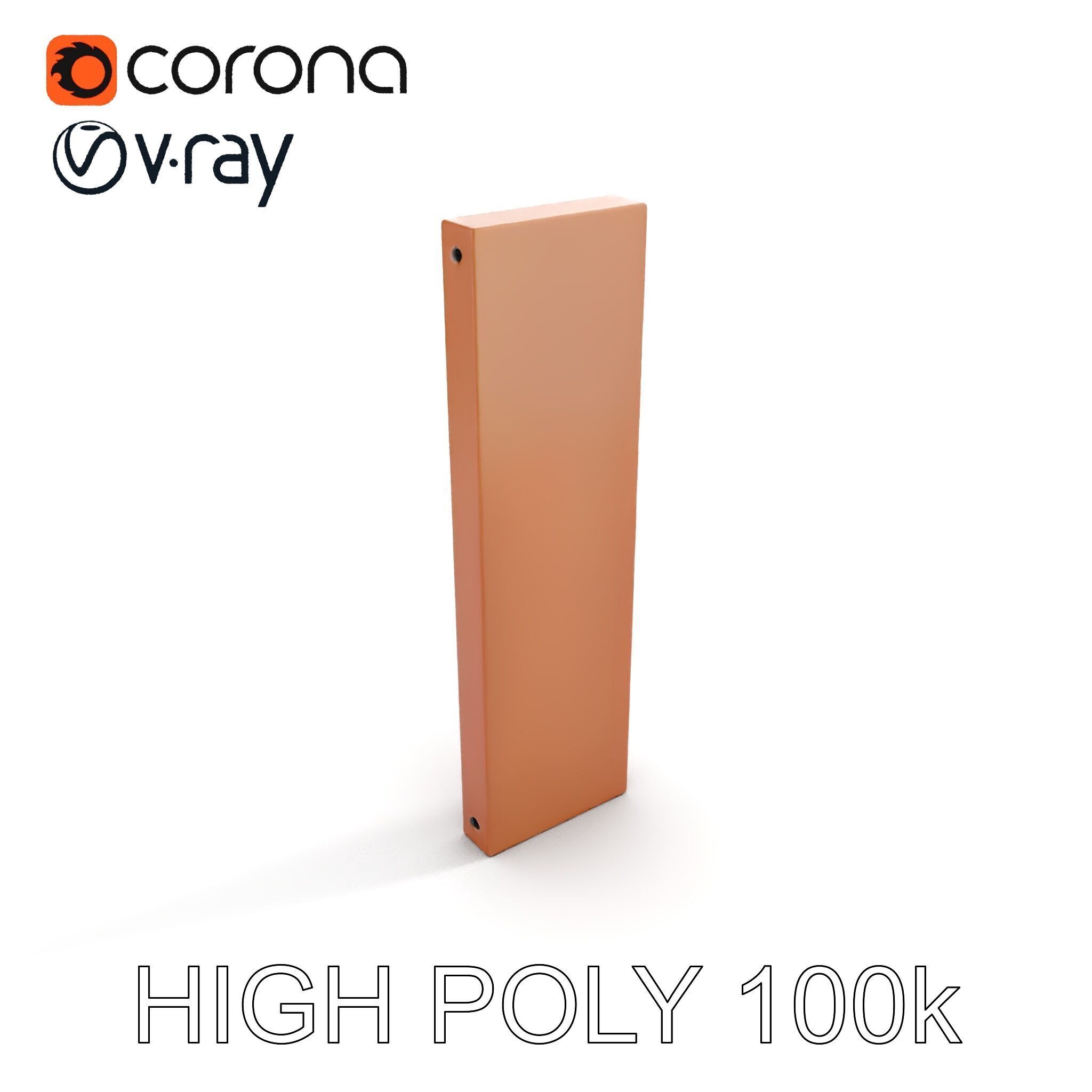 Perforated Metal Panel Wall Model Pack Low-poly 3D model_8