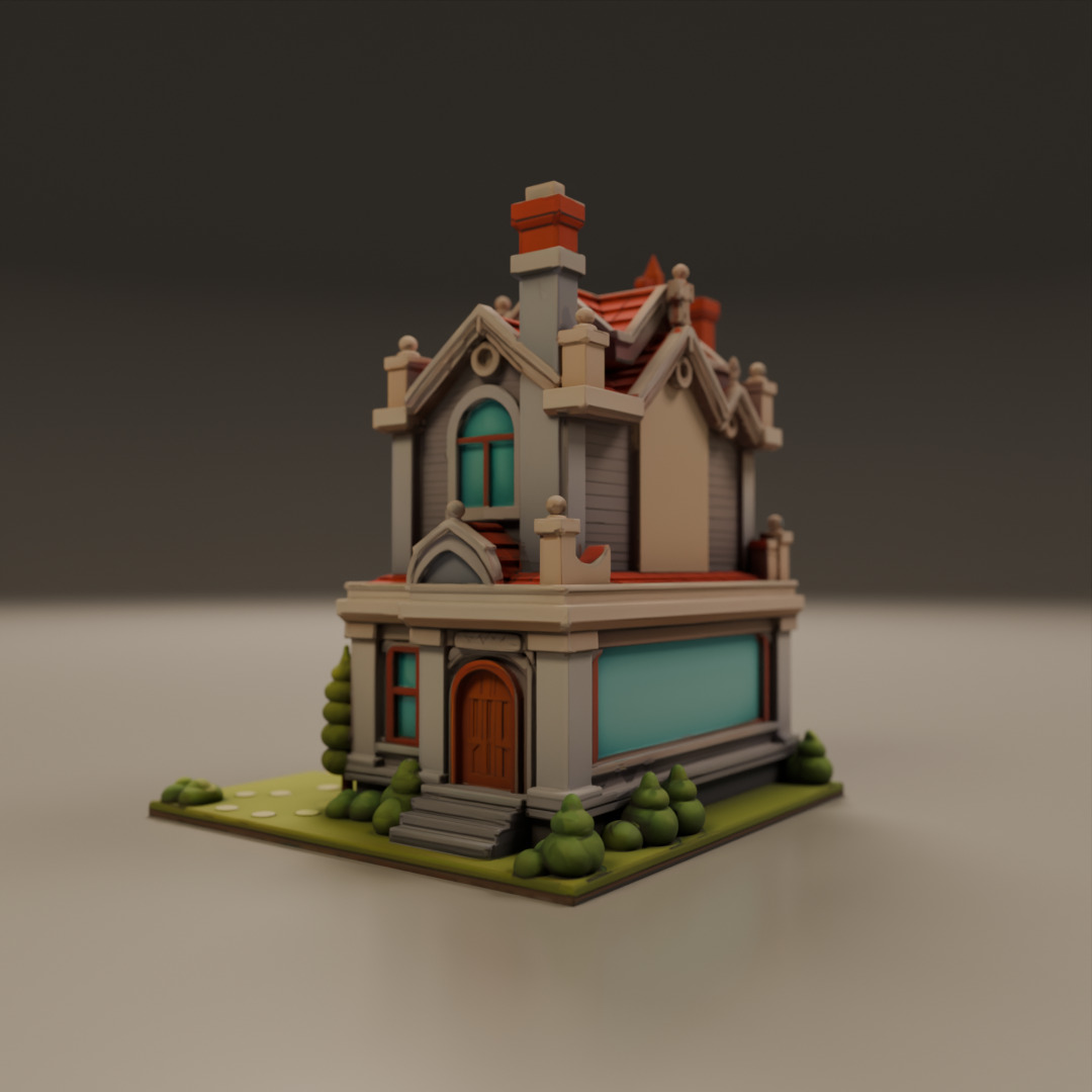 house model 3D print model_14