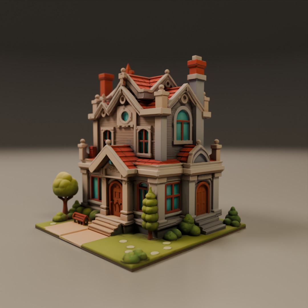 house model 3D print model_13