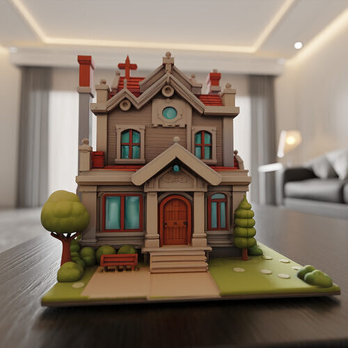 house model 3D print model