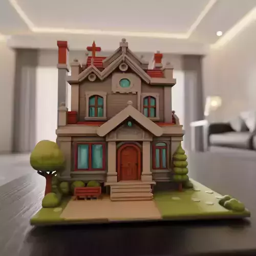 house model 3D print model