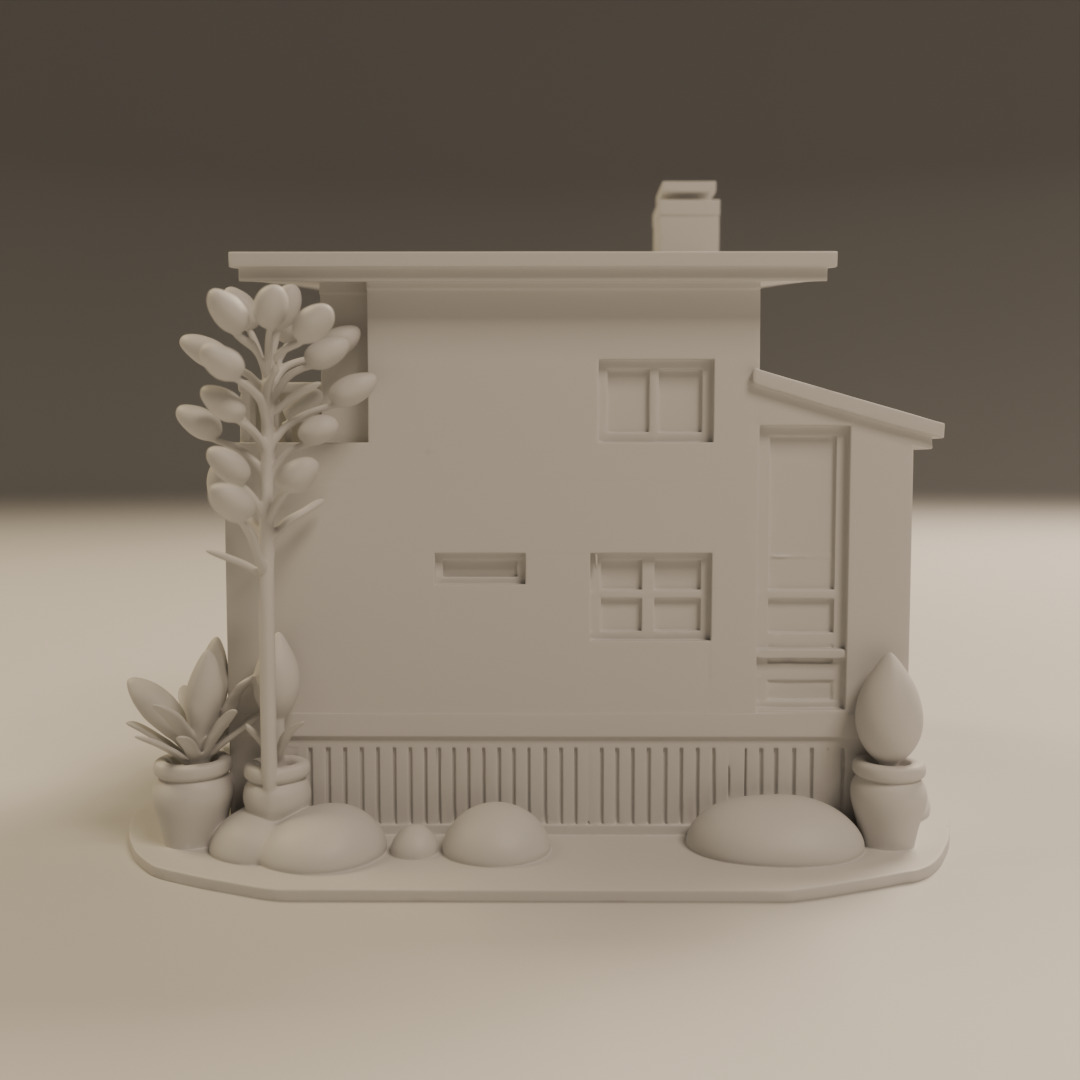 house model 3D print model_3