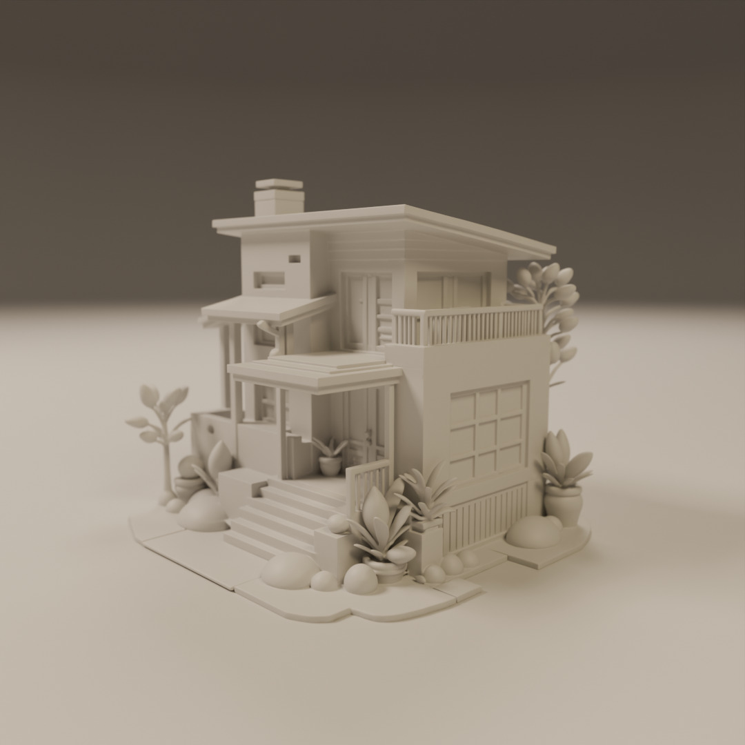 house model 3D print model_5