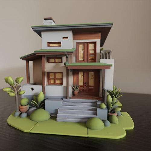 house model 3D print model