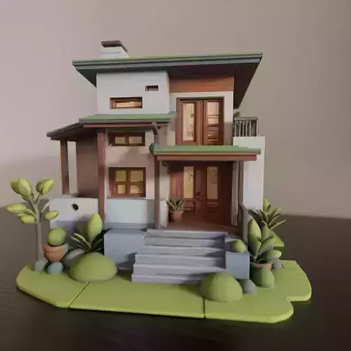 house model 3D print model