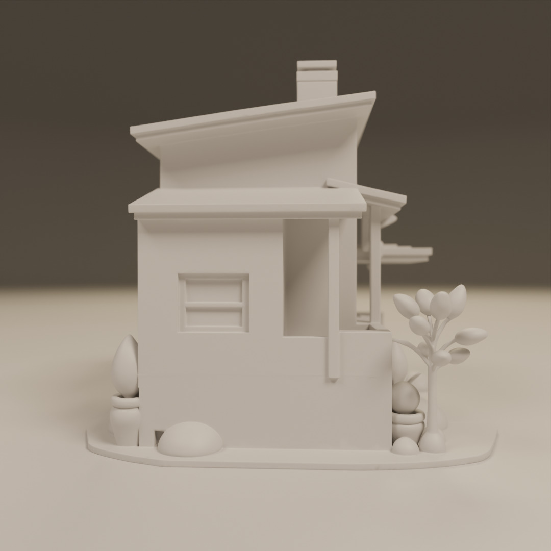 house model 3D print model_1