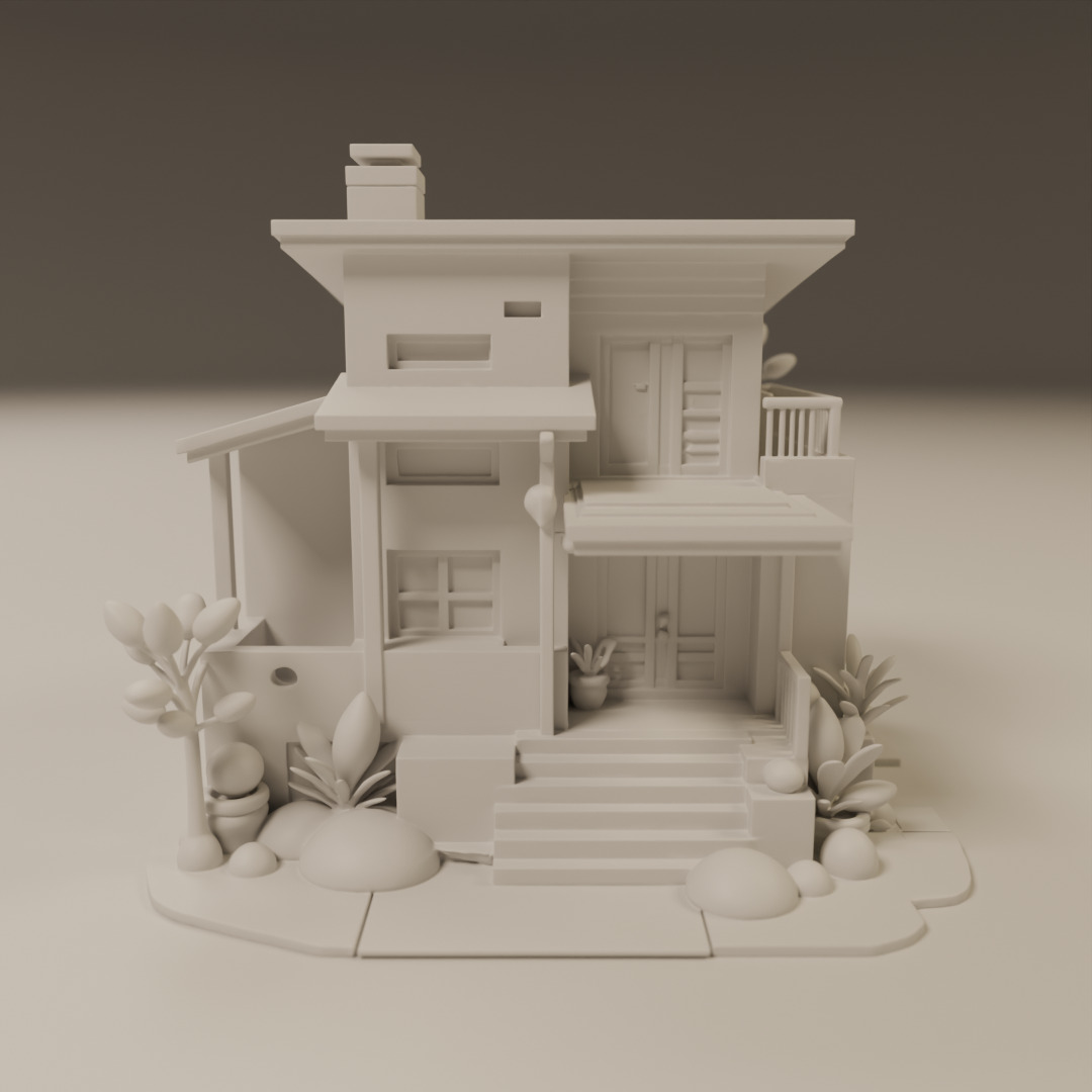 house model 3D print model_8