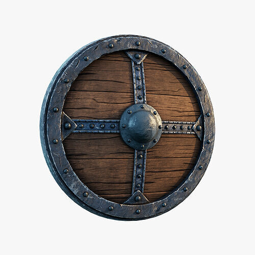 Viking Shield Standar 3D model