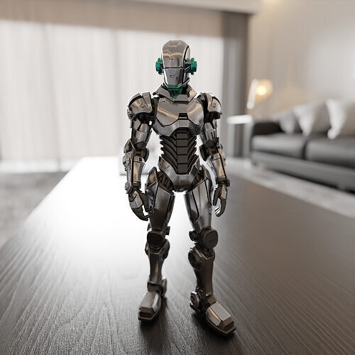 humanoid robot 3D print model