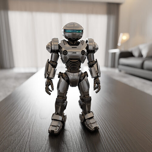 humanoid robot 3D print model