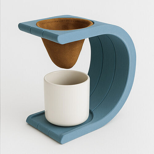 Single Serve Coffee Maker 03 - Cloth Filter - Individual 3D print model