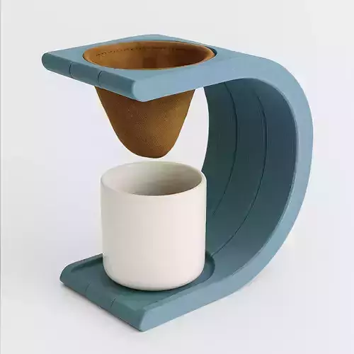 Single Serve Coffee Maker 03 - Cloth Filter - Individual 3D print model